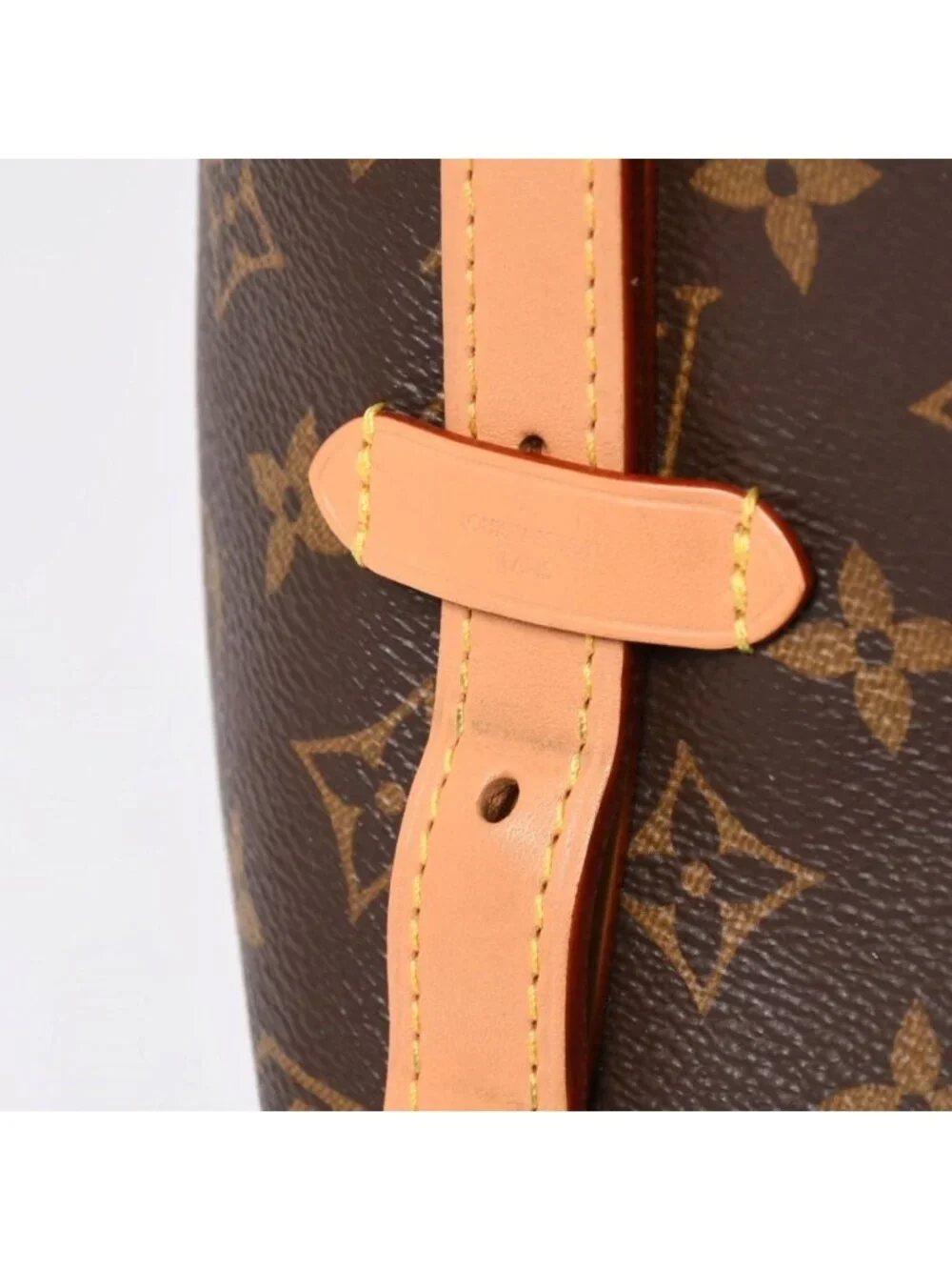 Louis Vuitton Carryall NM MM Tote Bag Monogram Brown Leather Vachetta Gold